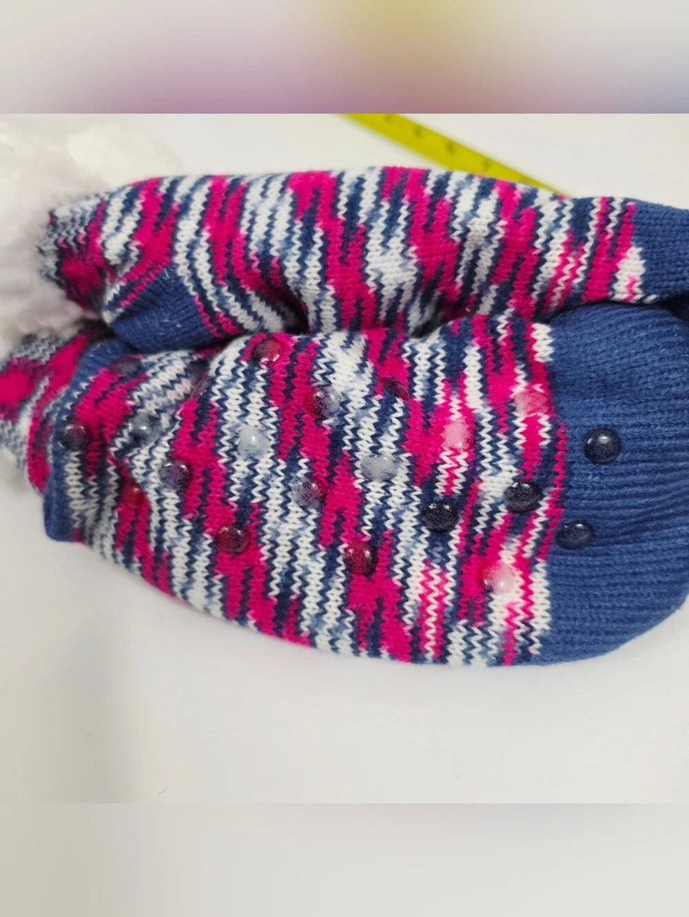 Bundle Of 4 Knit Sherpa-Lined Slipper Grippy Socks